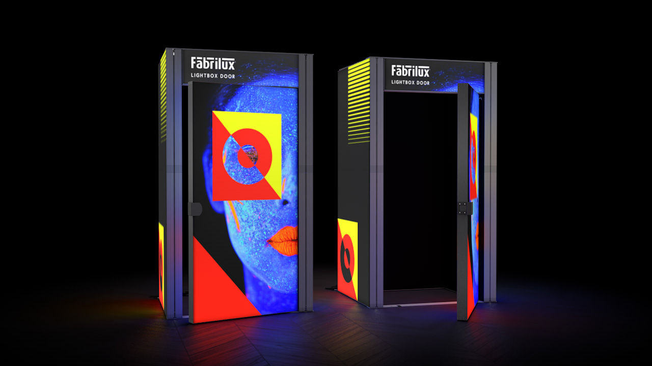 FABRILUX<sup>®</sup> LED Lightbox Exhibition Stand Storage Cupboard