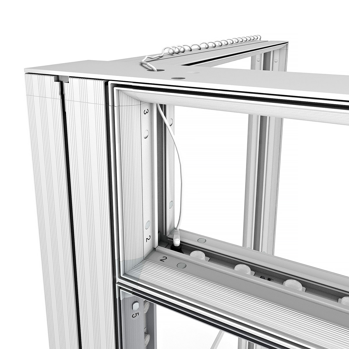 LED Lightbox Exhibition Stand Storage Cupboard Power Supply Cable