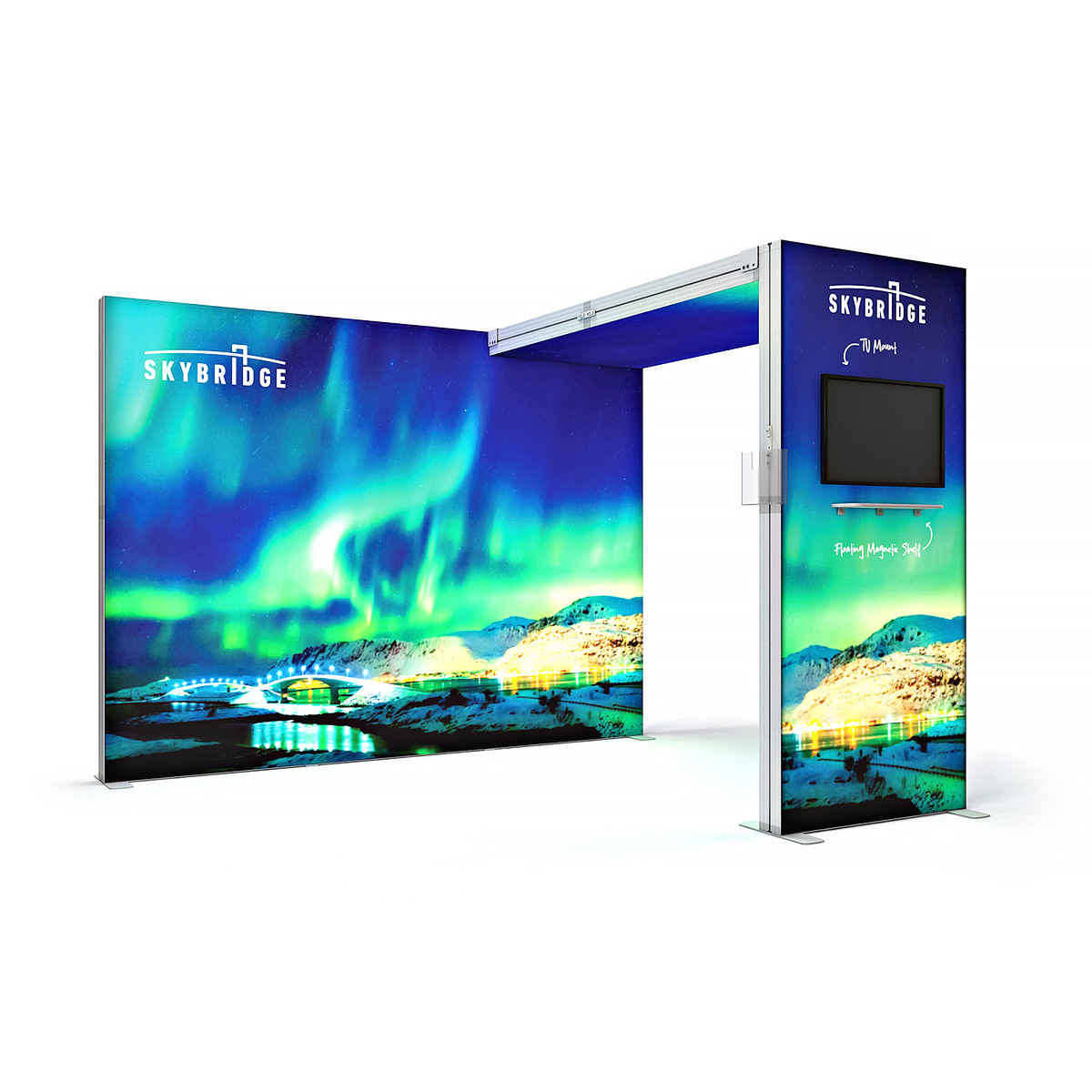 A4 Brochure Holder Installed on SKYBRIDGE® LED Lightbox Display