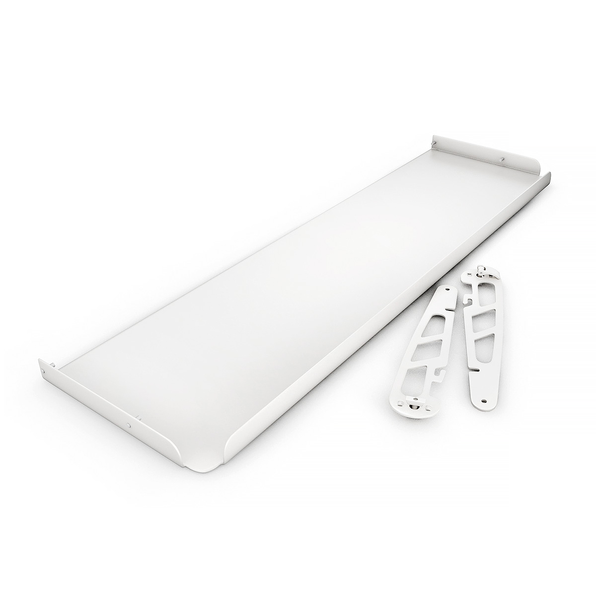 LED Lightbox Display Product Shelf 1m With Clip-in Metal Supports